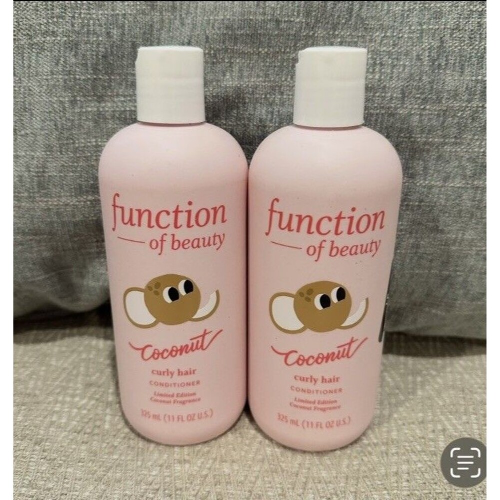 Function of Beauty Coconut Curly Hair Conditioner 11oz Limited Edition (2Pack)